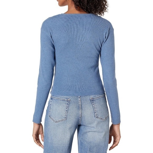 The Drop Women's Nomi Cropped Sweater Top Womens Size Medium Blue - Picture 4 of 12
